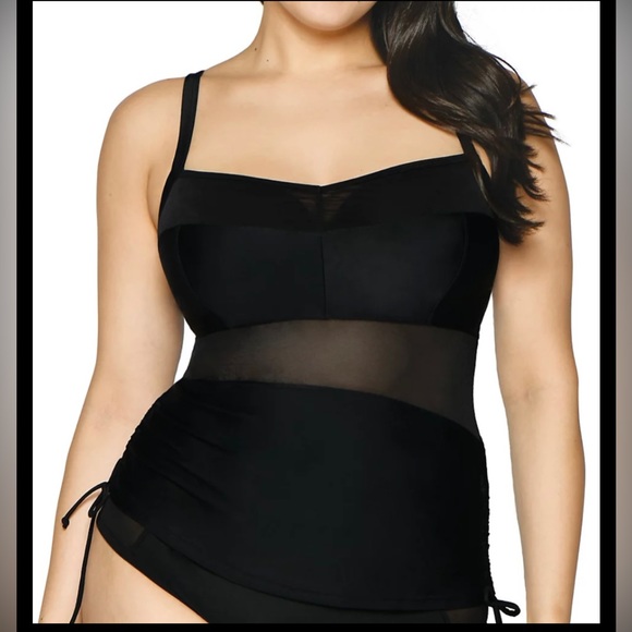 NWT- Curvy Kate Sheer Class underwire Tankini (34G) and High Waist Bikini (S) - Picture 2 of 14